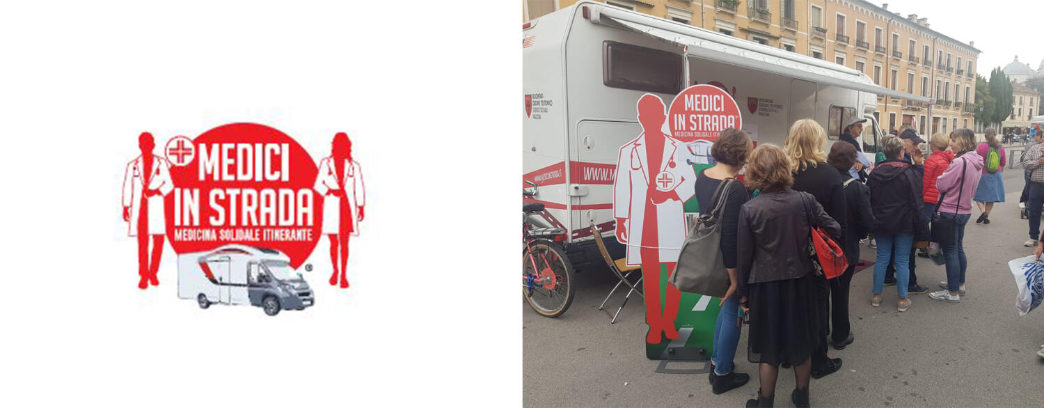 camper in strada per medicina preventiva- aiuto ai cittadini senza fissa dimora
